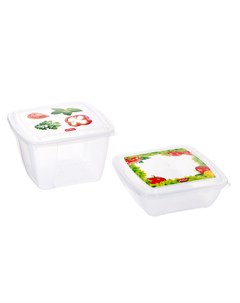 Комплект контейнеров Fresco для холодильника и микроволновой печи 0 5 л 1 л Phibo