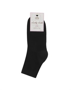 Носки женские однотонные черные 1 пара Lucky socks