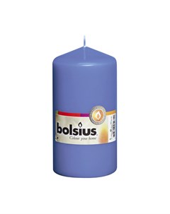Свеча столбик 13x7 см васильковая Bolsius