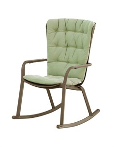Кресло качалка folio с подушкой табак подушка зеленый Nardi