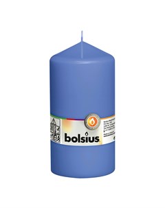 Свеча столбик 15x8 см васильковая Bolsius