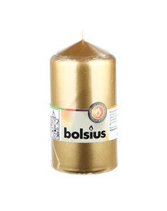 Свеча декоративная 13х6 8 см gold Bolsius