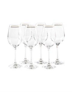 Набор бокалов для вина Виола Q9105 Ожерелье 6 шт Bohemia glass