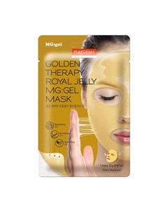 Гидрогелевая маска Golden Therapy Royal Jelly MG Gel Mask с маточным молочком и золотом Purederm