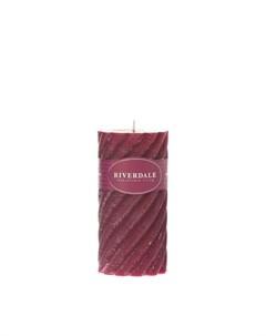 Свеча swirl burgundy 7 5х15см Riverdale