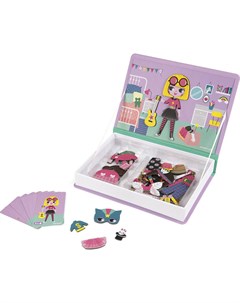 Игровой набор Магнитная книга Девочки в одеждах Janod