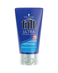 Гель для укладки волос Ultra Сверхсильная фиксация с эффектом мокрых волос 150 мл Taft