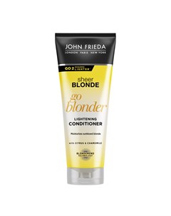 Кондиционер осветляющий Sheer Blonde Go Blonder для натуральных мелированных и окрашенных волос 250  John frieda