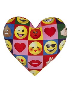 Подушка в форме сердца квадраты 30 х 30 см Imoji
