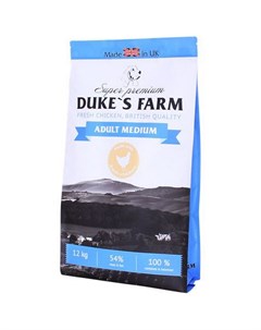 Корм для собак курица 12 кг Duke's farm