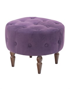 Банкетка круглая Марго Velutto 45 х 45 х 35 см фиолетовый Leset