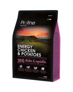 Корм для собак Energy с повышенной активностью курица картофель 3 кг Profine