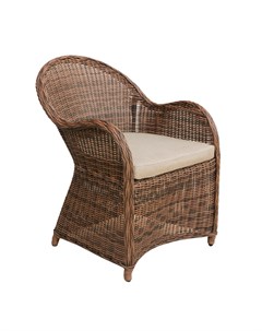 Кресло с подушкой 89х66х68 см коричневое Yuhang