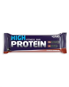 Батончик протеиновый 40 High Protein Fitness Bar Шоколад ваниль 50 г Vplab