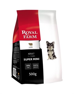 Корм для собак для супер мелких пород ягненок 500 г Royal farm