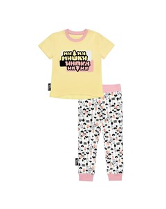 Пижама с брюками МИШКИ желтая Lucky child
