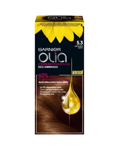 Краска для волос Olia 5 3 Каштановое золото 112 мл Garnier