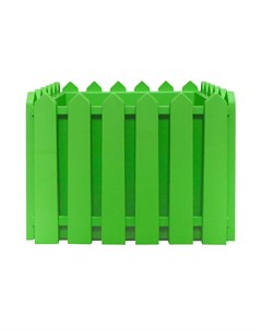 Кашпо Элластик пласт Лардо квадратное зеленое 28х28х22 см