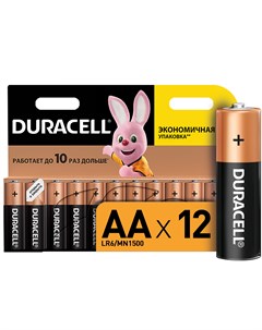 Батарейки AA 3В 12 шт Duracell