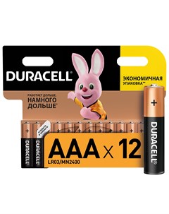Батарейки AAA 1 5В 12 шт Duracell