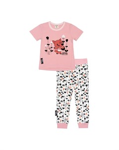 Пижама с брюками МИШКИ розовая Lucky child