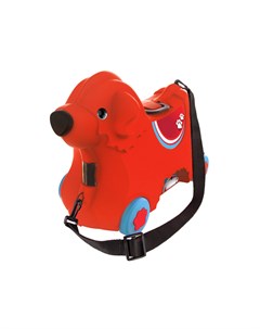 Детский чемодан на колесиках Собачка красный Big