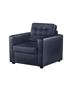 Кресло Нубия натуральная кожа темно синий 89x86x86 Fs
