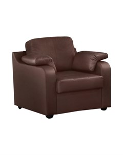 Кресло Надия натуральная кожа 89x88x88 красно коричневый Fs