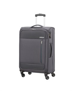 Чемодан 4 х колесный темно серый 43х25 5х68 см American tourister