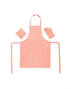 Набор кухонный фартук прихватка рукавица orange Homelines textiles