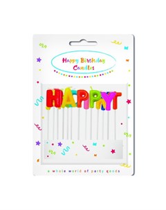 Свечи буквы для торта Party Essentials Happy Birthday Procos