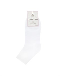 Носки женские однотонные белые 1 пара Lucky socks