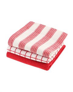Полотенце кухонное 40x60шт red 3шт набор Homelines textiles