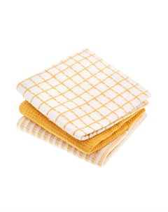 Полотенце кухонное 40x60шт yellow 3шт набор Homelines textiles
