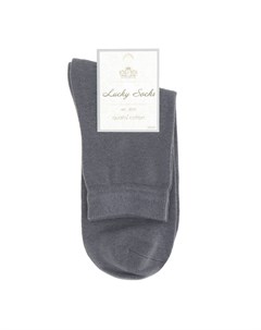 Носки мужские однотонные НМГ 0053 серые Lucky socks