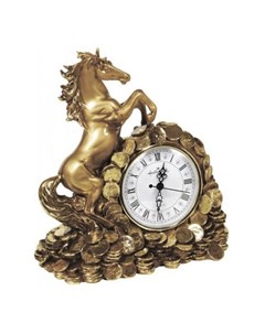 Часы каминные Деньги в дом античная бронза Royal flame