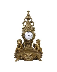 Часы каминные Классика с ангелами Гранд античная бронза Royal flame