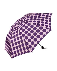 Зонт механический Горох фиолетовый крупный 3 сложения Sima-land