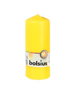 Свеча 15х6 см желтая Bolsius