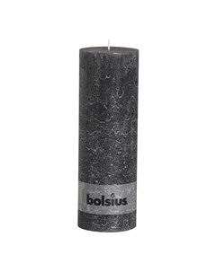 Свеча block Rustic 30x10 антрацит Bolsius