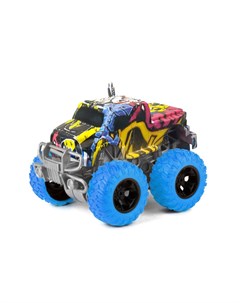 Машинка Инерционная Трак Граффити с синими колесами 10 см Pit stop