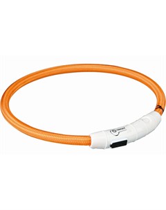 Ошейник для собак Мигающее кольцо USB XS S оранжевый Trixie