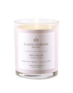 Ароматическая свеча Нежность льна 180 г Plantes et parfums