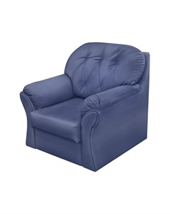 Кресло Ноа натуральная кожа синий 110x98x95 Fs