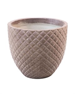 Кашпо ромбы 50x45 см бронза Hoang pottery