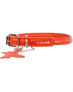Ошейник для собак Glamour круглый для длинношерстных собак 6 мм 25 33 см оранжевый Collar