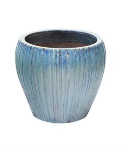 Кашпо глазурь 42x38 см голубой Hoang pottery