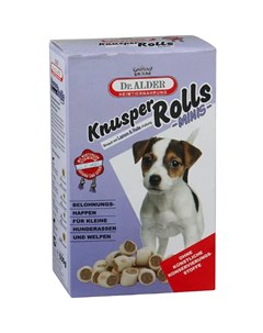Лакомство для собак Knusper Rolls Minis С ягненком и рисом 500 г Dr. alder's