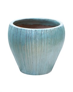 Кашпо глазурь 56x50 см голубой Hoang pottery