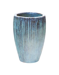 Кашпо глазурь высокое 40x60 см голубой Hoang pottery